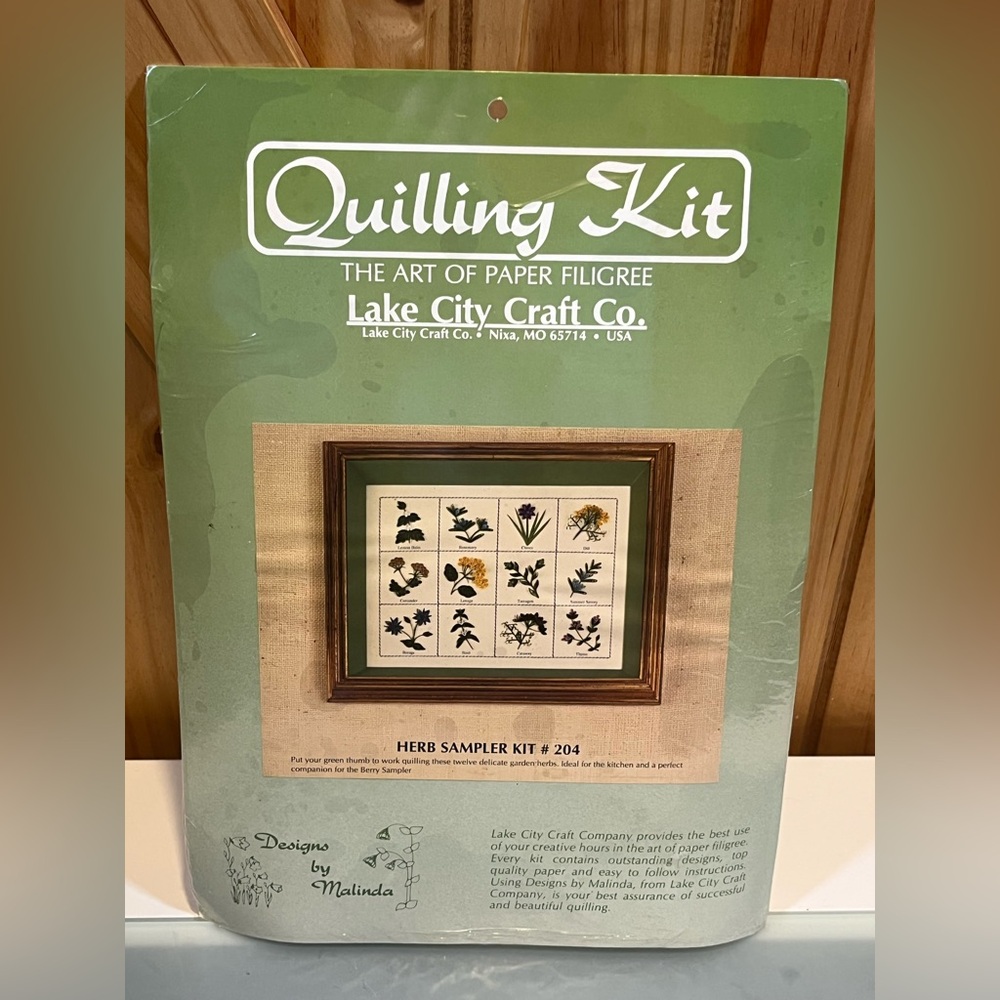 Lake City Craft Co Quilling Kit The Art of Paper Filigree - Herb Sampler Kit NEW
